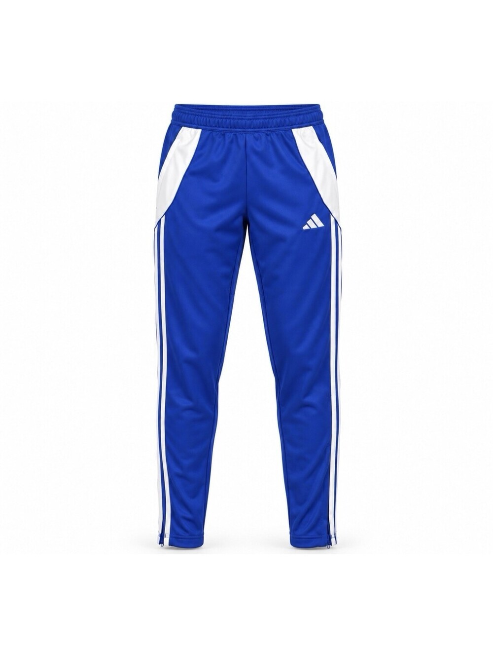 Adidas AEROREADY Track Pants Men’s Medium Blue White 3 Stripe Ankle Zip New